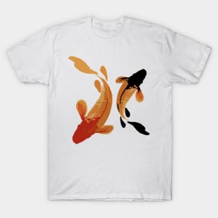 koi fish illustration in in art splash japan style T-Shirt